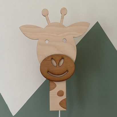 Houten-Muurlamp-Babykamer-Giraf